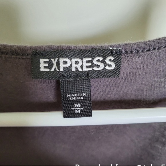 Gray/silver lace lined tank. Solid gray back. In new condition. - Picture 4 of 4